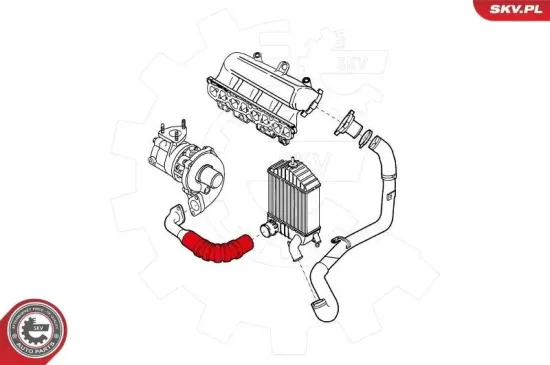 Ladeluftschlauch ESEN SKV 24SKV983 Bild Ladeluftschlauch ESEN SKV 24SKV983