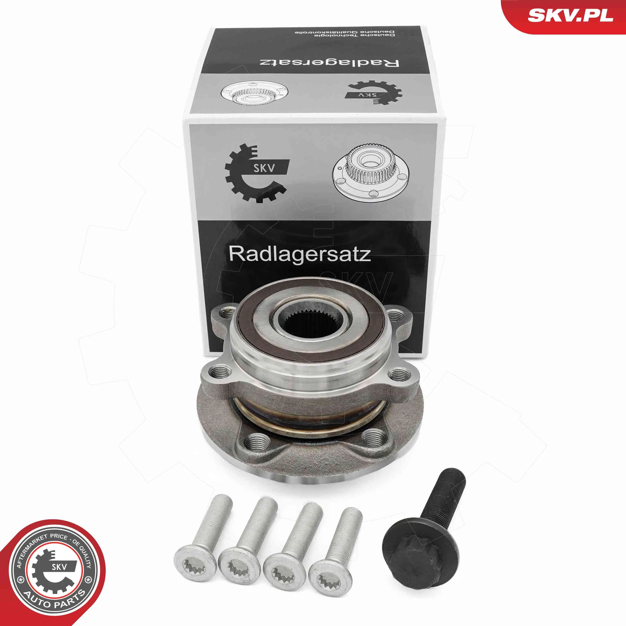 Radlagersatz Vorderachse links Vorderachse rechts Hinterachse links Hinterachse rechts ESEN SKV 29SKV687
