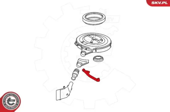 Schlauch, Kurbelgehäuseentlüftung ESEN SKV 31SKV113 Bild Schlauch, Kurbelgehäuseentlüftung ESEN SKV 31SKV113