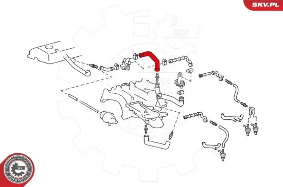 Schlauch, Kurbelgehäuseentlüftung ESEN SKV 31SKV114 Bild Schlauch, Kurbelgehäuseentlüftung ESEN SKV 31SKV114