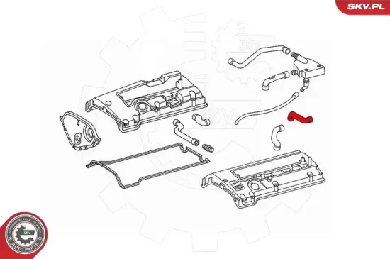 Schlauch, Kurbelgehäuseentlüftung ESEN SKV 31SKV116 Bild Schlauch, Kurbelgehäuseentlüftung ESEN SKV 31SKV116