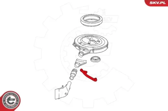 Schlauch, Kurbelgehäuseentlüftung ESEN SKV 31SKV118 Bild Schlauch, Kurbelgehäuseentlüftung ESEN SKV 31SKV118