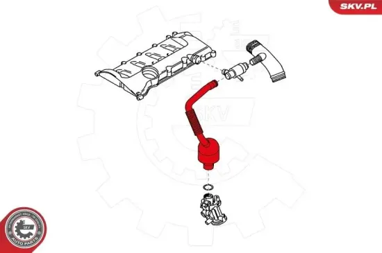Schlauch, Kurbelgehäuseentlüftung ESEN SKV 31SKV133 Bild Schlauch, Kurbelgehäuseentlüftung ESEN SKV 31SKV133