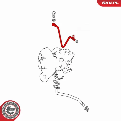 Ölleitung, Lader ESEN SKV 31SKV240 Bild Ölleitung, Lader ESEN SKV 31SKV240