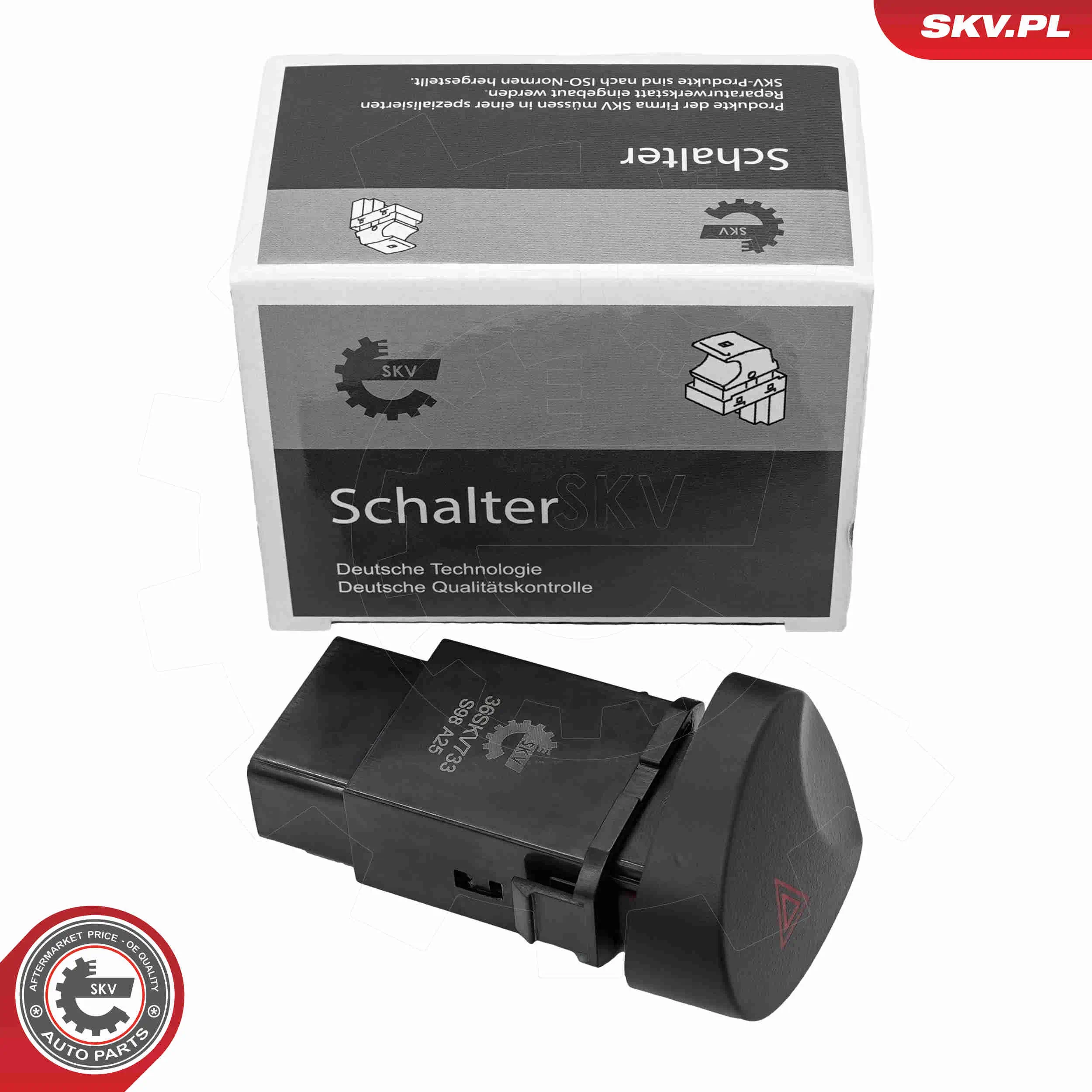 Warnblinkschalter 12 V ESEN SKV 36SKV733