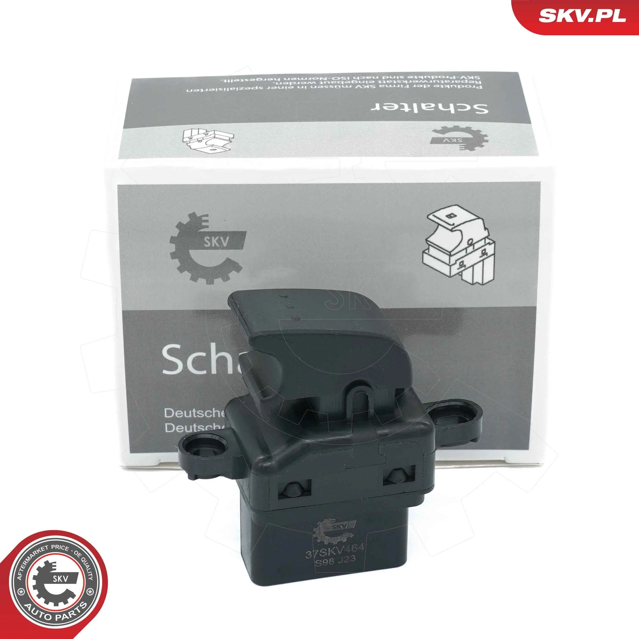 Schalter, Fensterheber 12 V beifahrerseitig ESEN SKV 37SKV464
