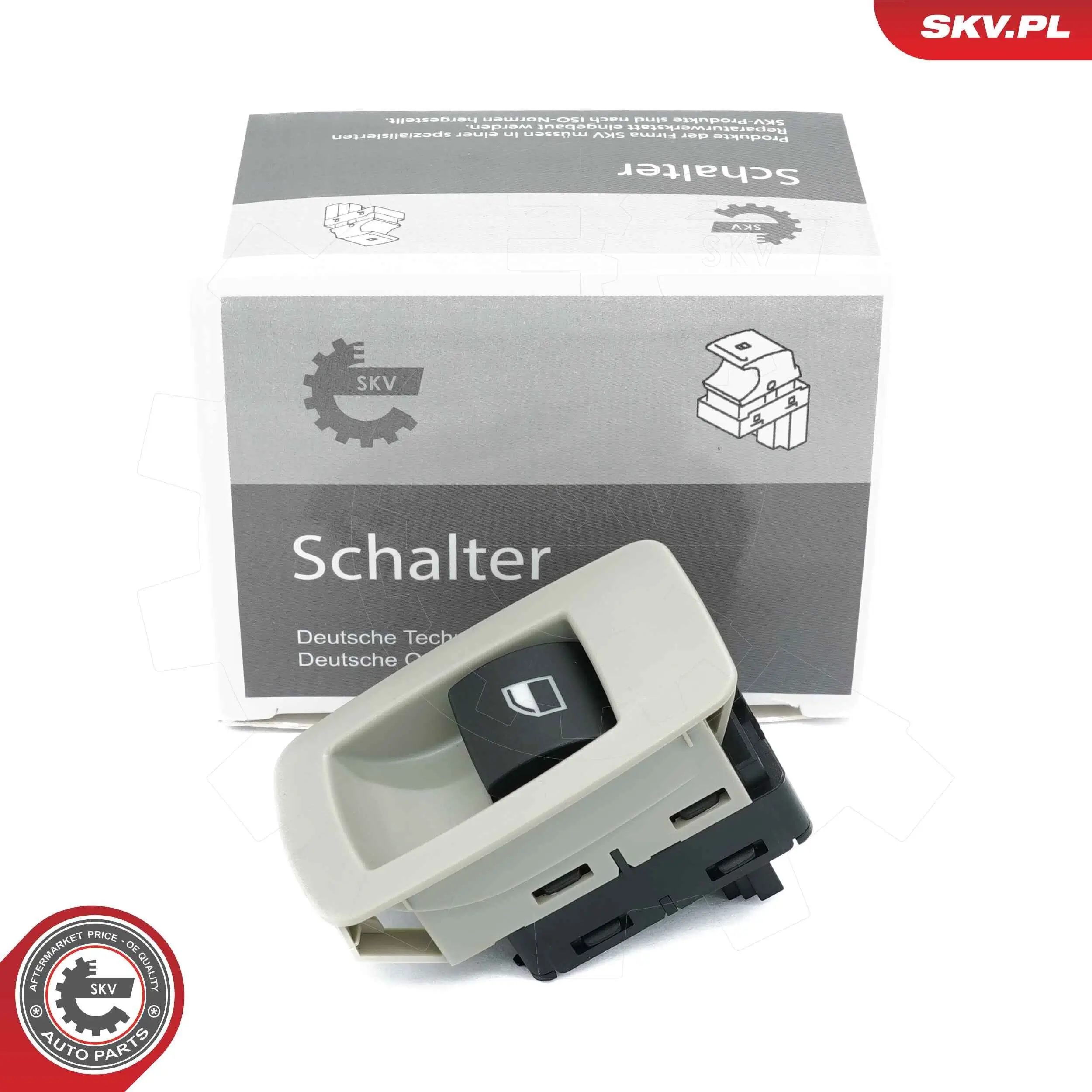 Schalter, Fensterheber hinten links vorne rechts hinten rechts ESEN SKV 37SKV473