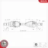 Antriebswelle Vorderachse links ESEN SKV 40SKV031 Bild Antriebswelle Vorderachse links ESEN SKV 40SKV031