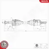 Antriebswelle Vorderachse links ESEN SKV 40SKV033 Bild Antriebswelle Vorderachse links ESEN SKV 40SKV033