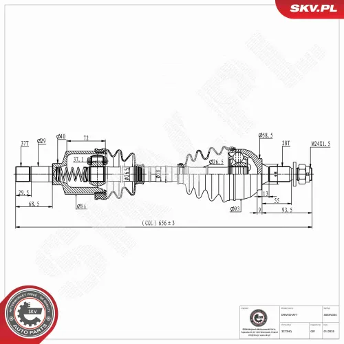 Bremssattel Vorderachse rechts ESEN SKV 44SKV362 Bild Bremssattel Vorderachse rechts ESEN SKV 44SKV362