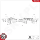 Antriebswelle Vorderachse links ESEN SKV 40SKV039