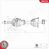 Bremssattel Hinterachse rechts ESEN SKV 44SKV384