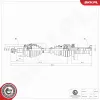 Antriebswelle Vorderachse rechts ESEN SKV 40SKV051 Bild Antriebswelle Vorderachse rechts ESEN SKV 40SKV051