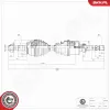 Antriebswelle Vorderachse rechts ESEN SKV 40SKV054 Bild Antriebswelle Vorderachse rechts ESEN SKV 40SKV054