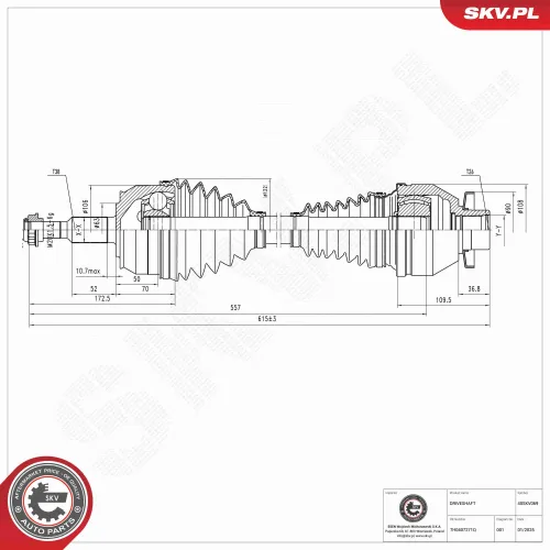 Antriebswelle ESEN SKV 40SKV069 Bild Antriebswelle ESEN SKV 40SKV069