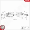 Antriebswelle Vorderachse links ESEN SKV 40SKV073 Bild Antriebswelle Vorderachse links ESEN SKV 40SKV073