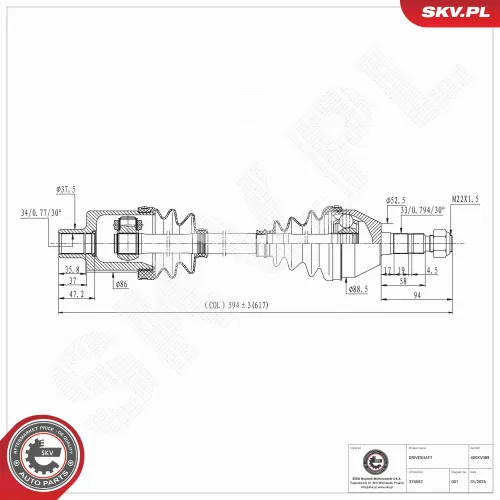 Bremssattel Vorderachse rechts ESEN SKV 44SKV462 Bild Bremssattel Vorderachse rechts ESEN SKV 44SKV462