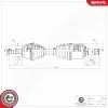 Antriebswelle Vorderachse links ESEN SKV 40SKV091 Bild Antriebswelle Vorderachse links ESEN SKV 40SKV091