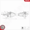 Antriebswelle Vorderachse links Vorderachse rechts ESEN SKV 40SKV099 Bild Antriebswelle Vorderachse links Vorderachse rechts ESEN SKV 40SKV099