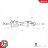 Antriebswelle Vorderachse rechts ESEN SKV 40SKV141