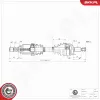 Antriebswelle Vorderachse links ESEN SKV 40SKV143 Bild Antriebswelle Vorderachse links ESEN SKV 40SKV143