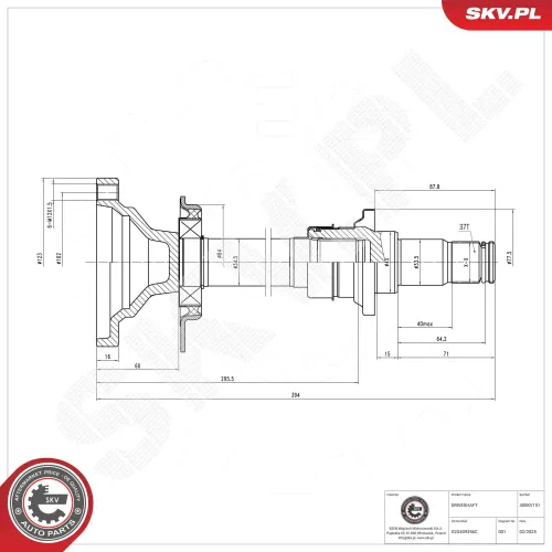 Bremssattel Vorderachse links ESEN SKV 44SKV601 Bild Bremssattel Vorderachse links ESEN SKV 44SKV601