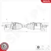 Antriebswelle Vorderachse links ESEN SKV 40SKV159