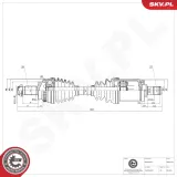 Antriebswelle Vorderachse links ESEN SKV 40SKV159