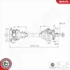 Antriebswelle Vorderachse rechts ESEN SKV 40SKV168 Bild Antriebswelle Vorderachse rechts ESEN SKV 40SKV168