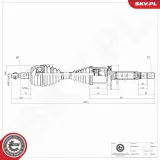 Bremssattel Hinterachse links ESEN SKV 44SKV653 RED