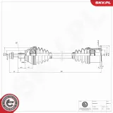 Bremssattel Hinterachse rechts ESEN SKV 44SKV654 BLACK