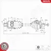 Antriebswelle Vorderachse rechts ESEN SKV 40SKV206 Bild Antriebswelle Vorderachse rechts ESEN SKV 40SKV206