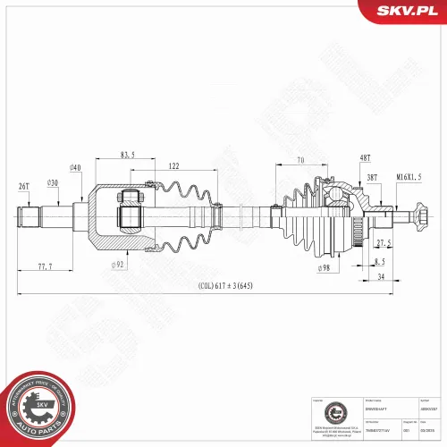 Bremssattel Hinterachse links ESEN SKV 44SKV723 Bild Bremssattel Hinterachse links ESEN SKV 44SKV723