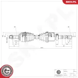 Antriebswelle Vorderachse rechts ESEN SKV 40SKV214