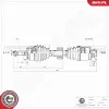 Antriebswelle Vorderachse rechts ESEN SKV 40SKV219 Bild Antriebswelle Vorderachse rechts ESEN SKV 40SKV219
