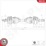Antriebswelle Hinterachse links Hinterachse rechts ESEN SKV 40SKV229
