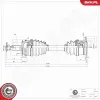 Antriebswelle Vorderachse rechts ESEN SKV 40SKV234 Bild Antriebswelle Vorderachse rechts ESEN SKV 40SKV234