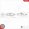 Antriebswelle Vorderachse rechts ESEN SKV 40SKV238 Bild Antriebswelle Vorderachse rechts ESEN SKV 40SKV238