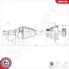 Antriebswelle Vorderachse links ESEN SKV 40SKV258