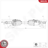 Antriebswelle Vorderachse rechts ESEN SKV 40SKV265
