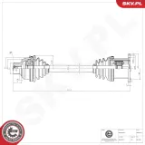 Antriebswelle Vorderachse links Vorderachse rechts ESEN SKV 40SKV310