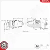 Antriebswelle Vorderachse links ESEN SKV 40SKV312 Bild Antriebswelle Vorderachse links ESEN SKV 40SKV312