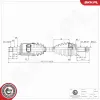 Antriebswelle Vorderachse links ESEN SKV 40SKV322 Bild Antriebswelle Vorderachse links ESEN SKV 40SKV322
