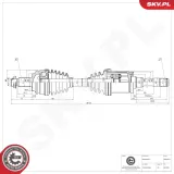 Antriebswelle Vorderachse rechts ESEN SKV 40SKV326