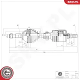 Antriebswelle Vorderachse links ESEN SKV 40SKV340