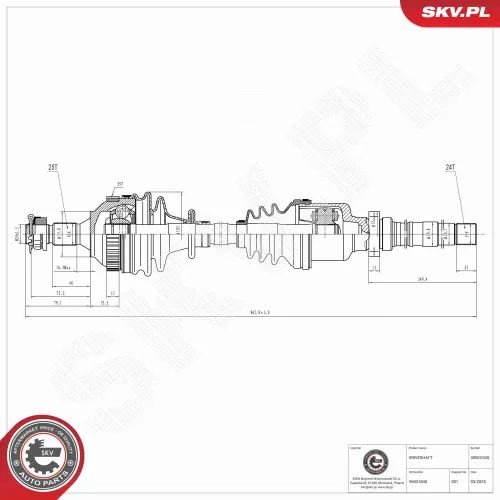 Antriebswelle Vorderachse rechts ESEN SKV 40SKV345 Bild Antriebswelle Vorderachse rechts ESEN SKV 40SKV345