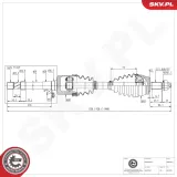 Antriebswelle Vorderachse rechts ESEN SKV 40SKV351