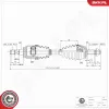 Antriebswelle Vorderachse links ESEN SKV 40SKV353 Bild Antriebswelle Vorderachse links ESEN SKV 40SKV353