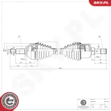 Antriebswelle Vorderachse links ESEN SKV 40SKV363