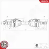 Antriebswelle Vorderachse links ESEN SKV 40SKV371 Bild Antriebswelle Vorderachse links ESEN SKV 40SKV371